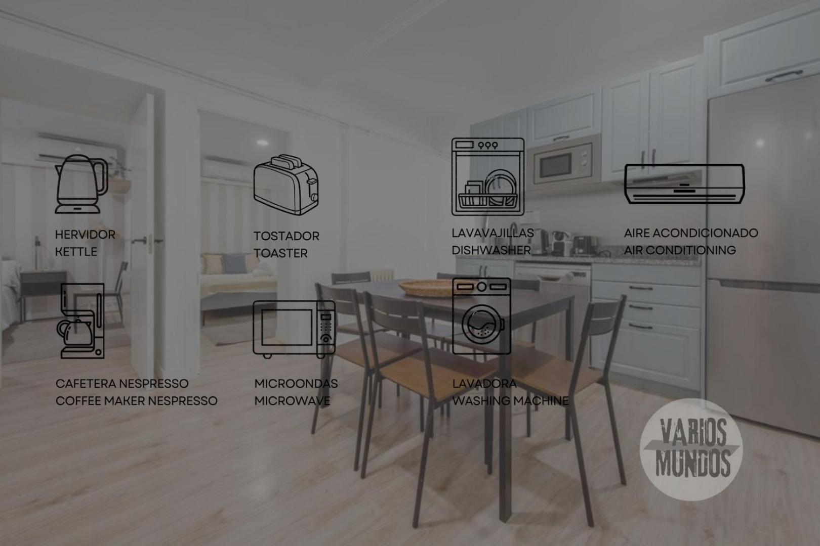 Nuevo Apt De 9Pax En La Cava Alta Centro De Madrid E1 Kültér fotó